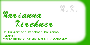 marianna kirchner business card